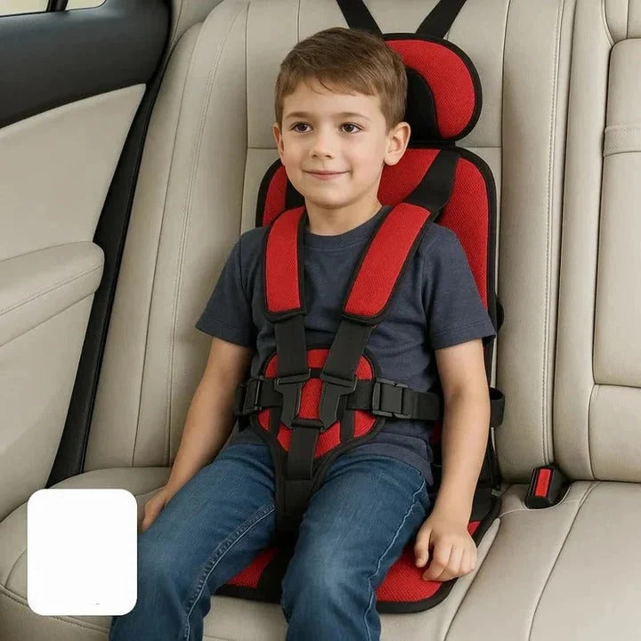Portable Car Booster Seat 5-Point Harness and Washable Cover - Image 18