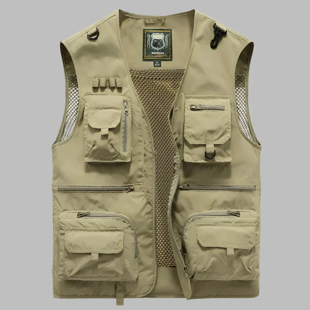 Practical Multi-Pocket Travel Vest Outdoor Activities - Image 3