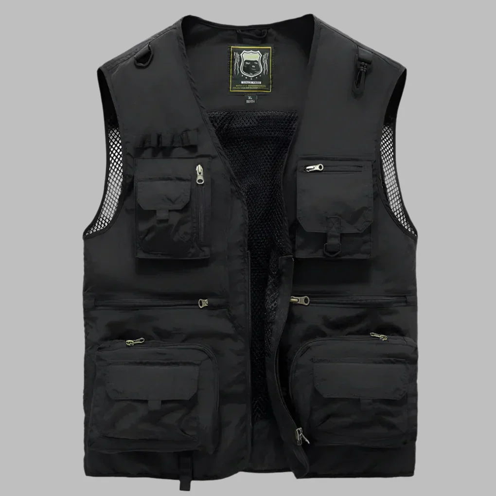 Practical Multi-Pocket Travel Vest Outdoor Activities - Image 7